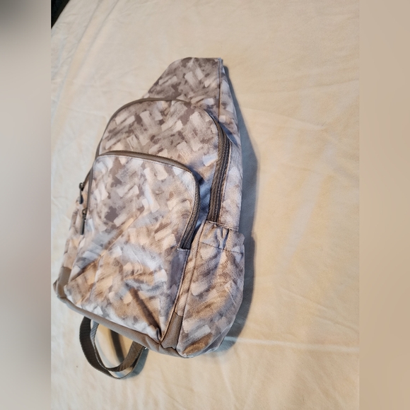 Gray and White Thirty One Sling Bag - Picture 9 of 9